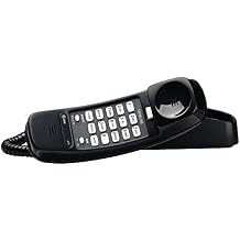 AT&T ATTML210B Corded Trimline Phone with Lighted Keypad Black