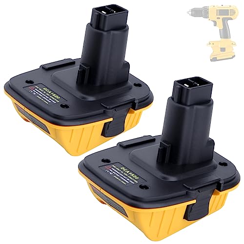 Kotoate 2 Pack DCA1820 Adapter Compatible with Dewalt 20V MAX Battery to 18V XRP Battery, 18V to 20V Battery Adapter Compatible with Dewalt 18V NiCad Tools