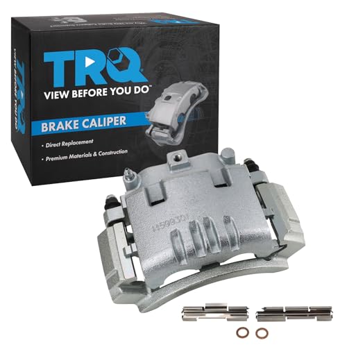 Image of TRQ Rear Left Brake Caliper w /Bracket Drivers Side | For 2006-2008 Dodge Ram 1500 2003-2008 Ram 2500 3500 2003 3500 Van