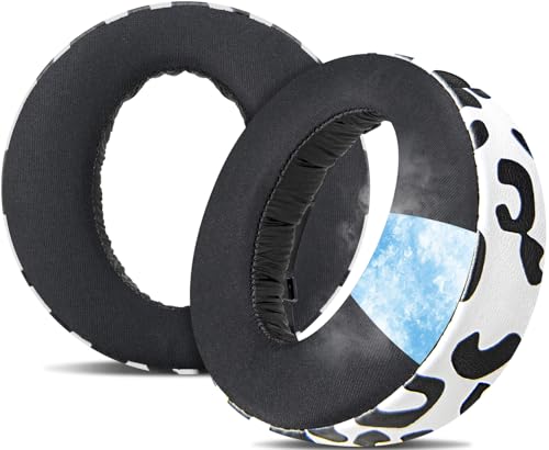 Image of SOULWIT Cooling Gel Earpads Cushions Replacement for Sony PlayStation 5 Pulse PS5 3D Wireless Headset, Ear Pads Cushions with Noise Isolation Foam - CG Snow Leopard