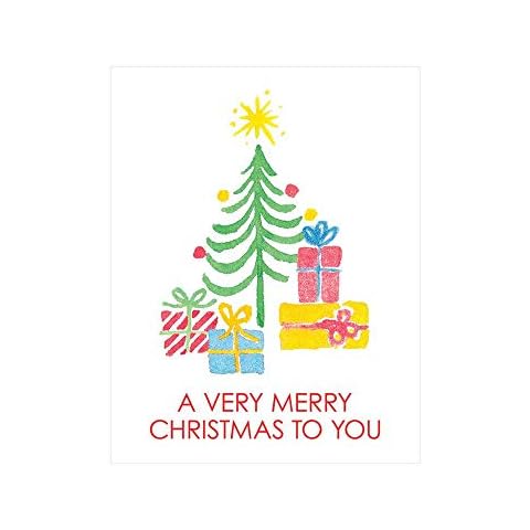 Caspari Painted Trees Enclosure Cards Cover