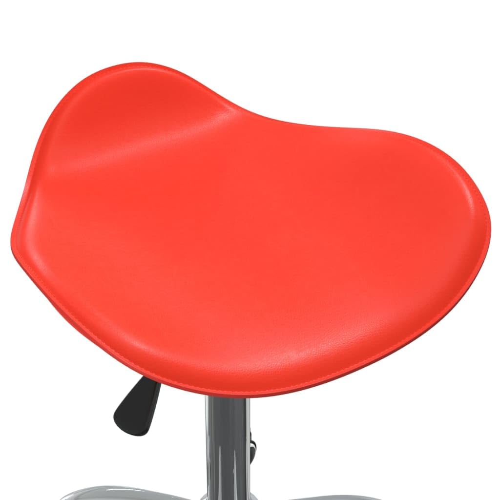 Sgabello a rotelle da parrucchiere, in ecopelle, regolabile in altezza, girevole, con ruote, per saloni di bellezza, parrucchieri professionali