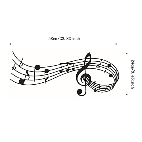 DIY Decorative Wall Sticker for Living Room Bedroom, Living Room, Children's Room, TV Background, Hallway, Classroom, Music (2 Pieces) - Image 2