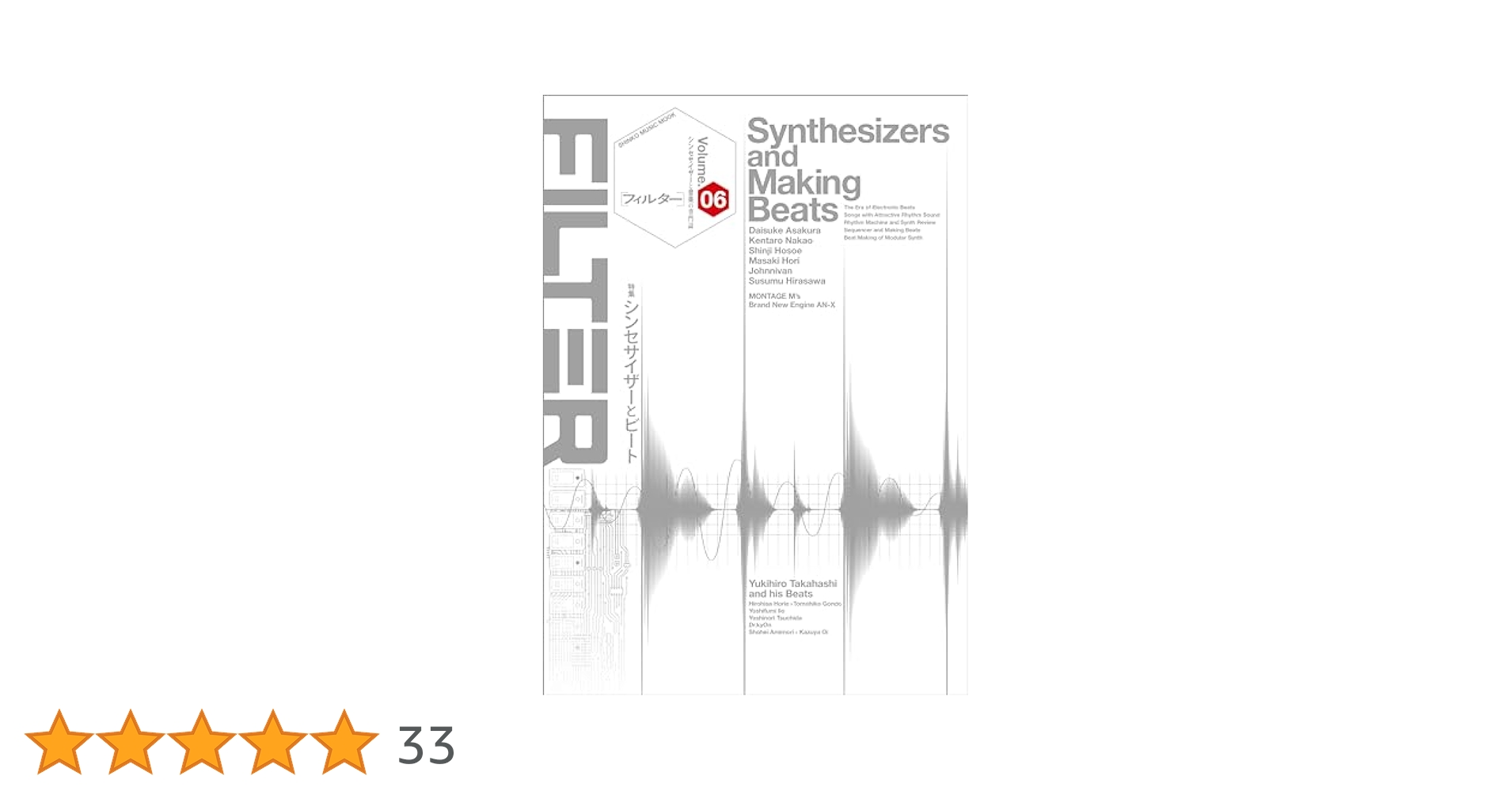 音楽雑誌FILTER vol.1〜6セット　平沢進 音楽雑誌FILTER vol.1〜6セット 平沢進 音楽雑誌FILTER vol.1〜6