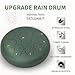 Rain Drum for Outside Garden, 8 Inches 11 Notes Steel Tongue Drum, Outside Garden Rain Chime, Chakra Drum for Rain (Green, 8 Inch)