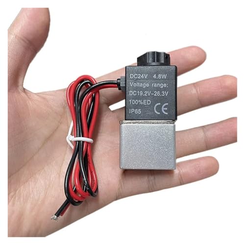 4 mm normalerweise offenes Messing-Magnetventil 1/8 Zoll 12 V 24 V 110 220 2-Wege-Pneumatikventile for Wasser Zweiwege Schnell und empfindlich(DC 24V,4mm)