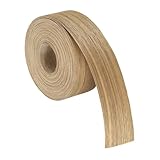 sourcing map 5,1 cm x 15 m Holzfurnierkantenband, vorgeklebte, flexible Eschenholzkantenstreifen, zum Aufbügeln mit Schmelzkleber, Holzband für Schrankreparatur und Möbelrestaurierung