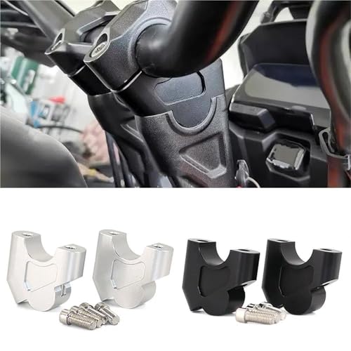 Abrazadera elevadora de manillar plata para moto CB500X y CB400X 2