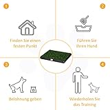 PawHut Welpentoilette Hundetoilette Hundeklo Welpen Hunde WC Kunstgras 51x63cm