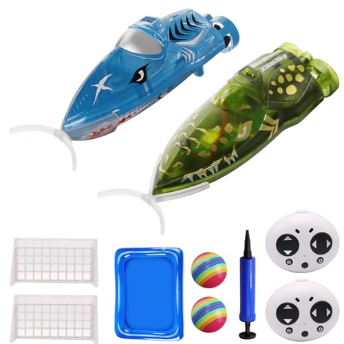 OBEST 2PCS Fernbedienung Boot, Mini RC Hai Uboote Poolspielzeuge mit LED Leuchten, 2,4 GHz Wasserdicht RC Speedboot, Kinder Sommer Poolspielzeug Kabellose Fernsteuerung Wasserspielzeug Geschenk OBEST 2PCS Fernbedienung Boot, Mini RC Hai Uboote Poolspielzeuge mit LED Leuchten, 2,4 GHz Wasserdicht RC Speedboot, Kinder Sommer Poolspielzeug Kabellose Fernsteuerung Wasserspielzeug Geschenk