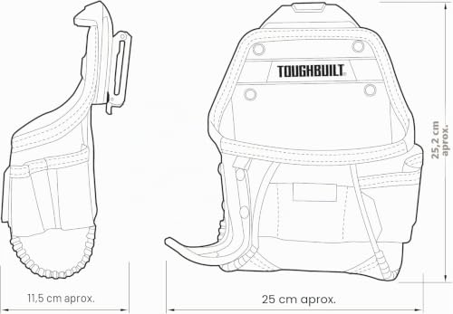 Miniatura 9 de Toughbuilt Tou-Ct-24 - Bolsa De Proyecto Lazo Para Martillo