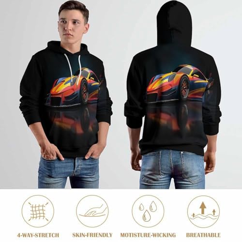 Sweat a capuche homme ne se decolore pas pull numerique 3D de qualite - 6