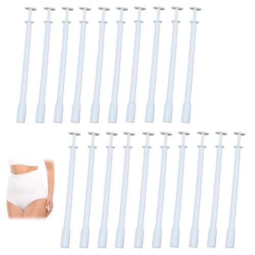 20 Pièces Jetable Anal Applicateur Vaginal, Lubrifiant Injecteur Seringue, Lubrification Tube Shooter, compatible suppositoires à l’acide lactique Vagisan ;Ménoelle