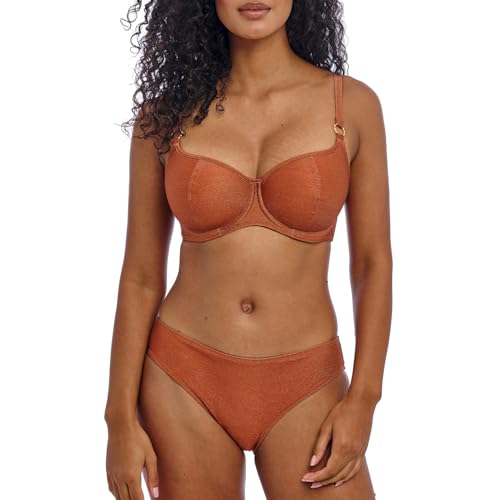 Image of Freya Swim Women's Arizona Wave Underwire Sweetheart Bikini Top, Golden Hour, 3 2F US