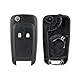 Schlüsselgehäuse Für Opel Vauxhall Astra J Insignia Meriva Zafira B Corsa Mokka Vectra Chevrolet Orlando Cruze Adam Vauxhall Insignia Schlüssel mit Batterie Schraubendreher（2PCS）