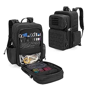 Damero-First-Aid-Trauma-Backpack-Molle-Assault-Pack-Tactical-Backpack-Medical-Backpack-for-Hiking-Trekking-Hunting-Camping-Black-BAG-ONLY Damero First Aid Trauma Backpack, Molle Assault Pack Tactical Backpack Medical Backpack for Hiking, Trekking Hunting Camping, Black (BAG ONLY)