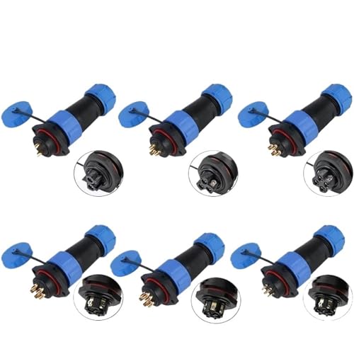 Conector industrial SP21 flange con enchufe 7P de alta conductividad