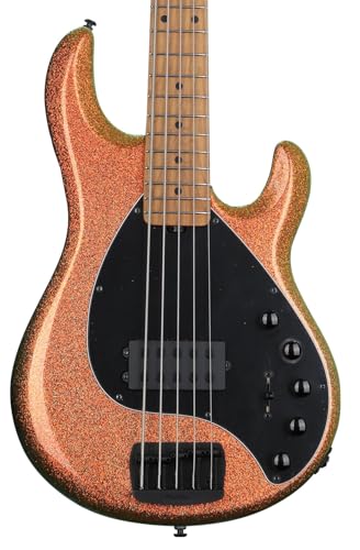 Ernie Ball Music Man DarkRay 5-string Bass Guitar - Gold Bar with Maple Fingerboard