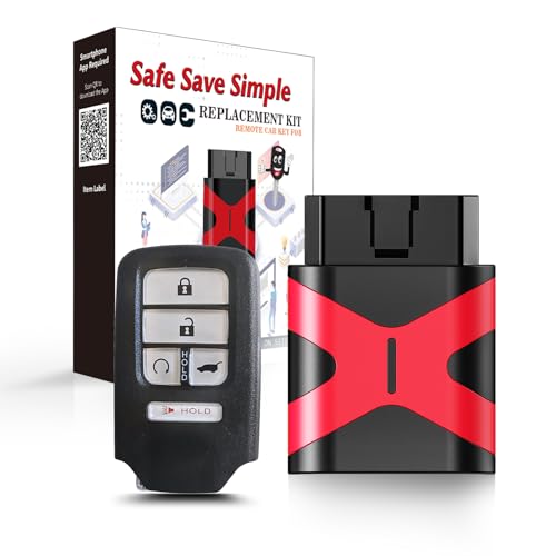 Llavero programable simple, kit de programador OBD de repuesto para Honda Pilot CR-V Civic Smart Remote 433 MHz FCCID: KR5V2X (kit de herramientas OBD)