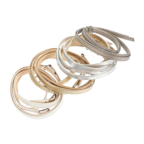 Didiseaon 4 Pairs High Heels Anti-loose Shoelaces Leather Replacement Straps for Women Shoes Accessories