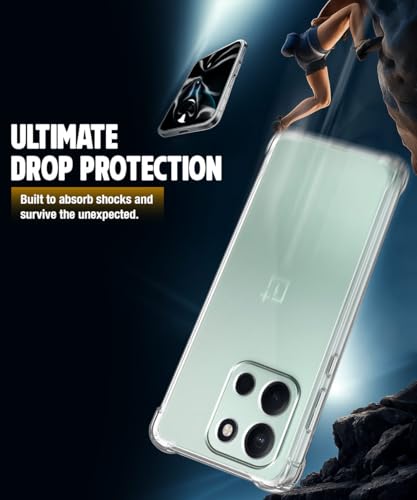 Image of WOW IMAGINE Clear Back Cover Case for 1+ OnePlus Nord 6 5G | Shockproof Soft TPU Case | Cushioned Edges for Ultimate Protection Back Cover Case - Transparent