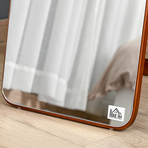 Miroir sur Pied ou Mural 156 cm Noyer Clair HOMCOM
