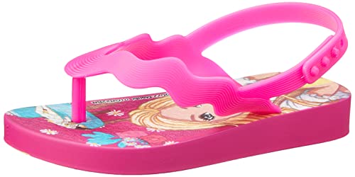 Sandália Barbie Meu Pet, Ipanema Baby, Bebê Meninas, Rosa/Rosa/Amarelo, 23/24