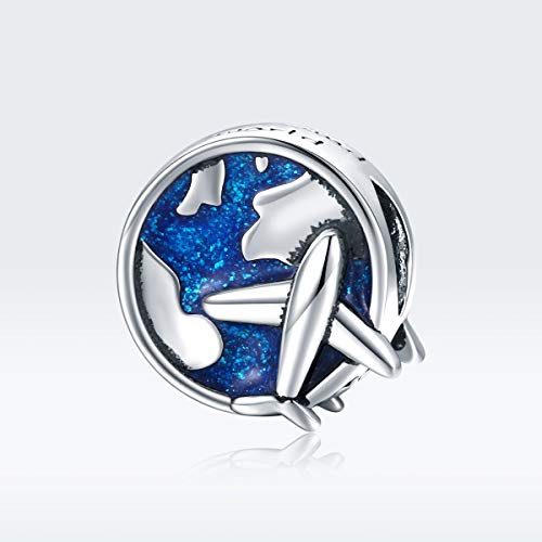Abalorio de metal para joyería de plata de ley 925 compatible con pulsera 4