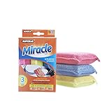 Superio Brand Ultra Microfiber Miracle Scrubbing Sponge (Set of 3)