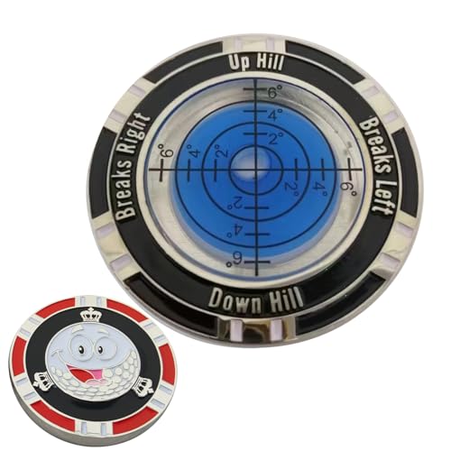 ゴルフ 水平器 水準器 ゴルフ マーカー 水平器 マグネット 水平器マーカー ボールマーカー 磁石 クリップ 高精度 アライメントリーダーツール 補助ツール 軽量 コンパクト ゴルフマーカー ボールマーカー パター練習 ボール 傾斜 マグネット ゴルフコン