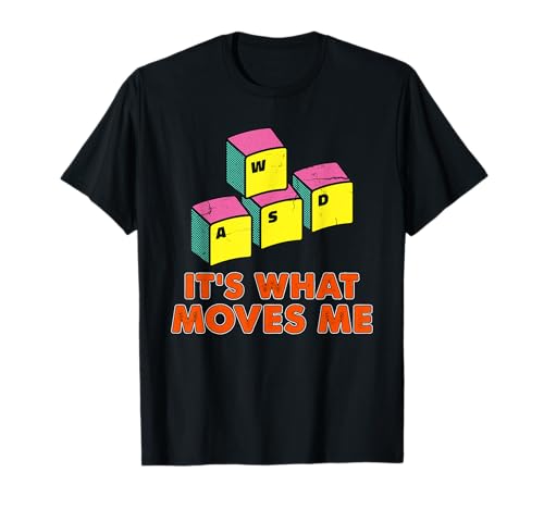 WASD RGB Keyboard Keys PC Gaming Gift for Computer Gamers T-Shirt