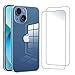 Produktbild NEW'C Hülle für iPhone 13 Mini (5.4) Ultra Transparent Silikon Weiches TPU Gel und 2 × Panzer Schutz Glas für iPhone 13 Mini (5.4")- Anti Scratch