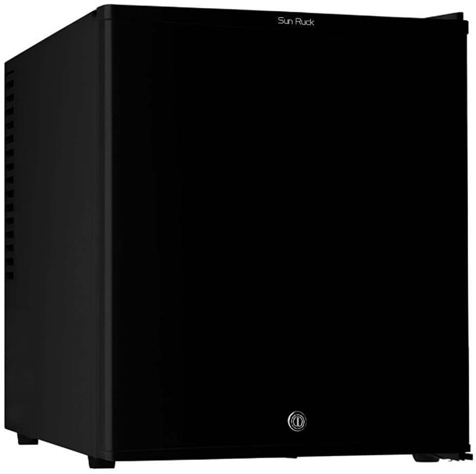 Amazon | [鍵付き]SunRuck 冷蔵庫 小型 48L ブラック 静音 ペルチェ