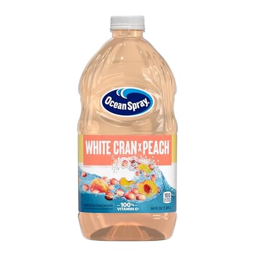 Ocean Spray White Cran-Peach Juice Drink, 64 Ounce Bottle