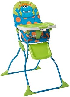 Cosco Simple Fold Deluxe High Chair with 3-Position Tray (Monster Syd)