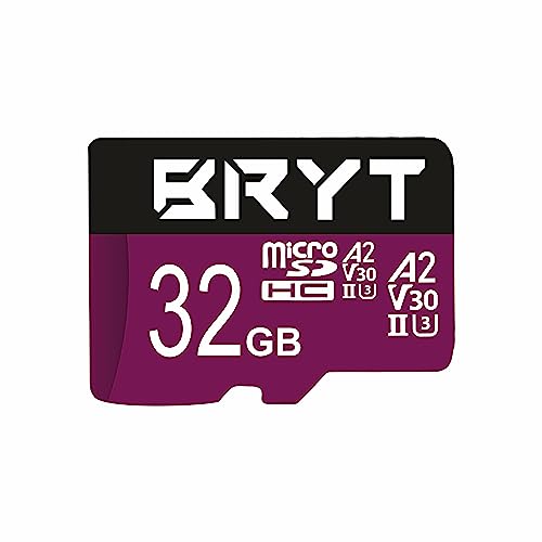 BRYT A2 V30 32GB Micro SD SDHC UHS-1 Memory Card 130 MB/s for Camera, Smartphone, Mobile & Tablets.