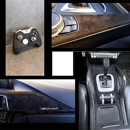 Miniatura 3 de Y.A. LOTUS Tela de microfibra con aspecto de gamuza autoadhesiva, tela de película elástica perfecta para decorar el interior del automóvil, 7.87 x