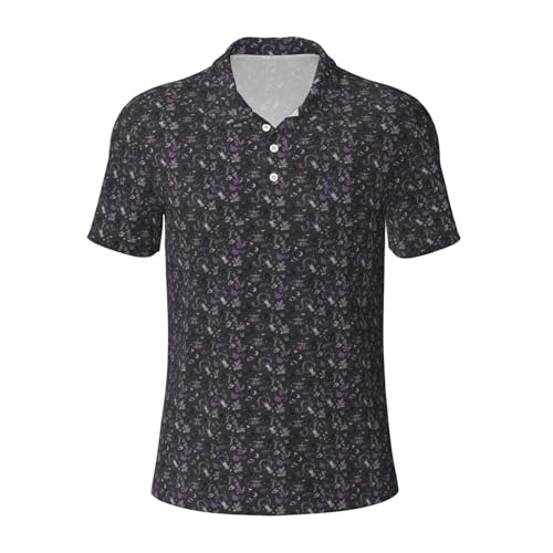 Polo gothique homme violet noir décontracté idéal pour vos sorties estivales