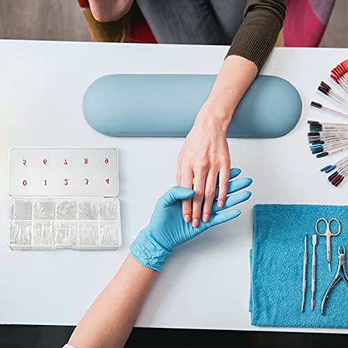 6 Pieces Nail Art Tip Storage Organizer Box with 10 Number Empty Spaces Transparent False Nail Tip Storage Case Container Clear Plastic Grid Box for Fingernail Crystal, Jewelry, Accessories by Yulejo - Image 7