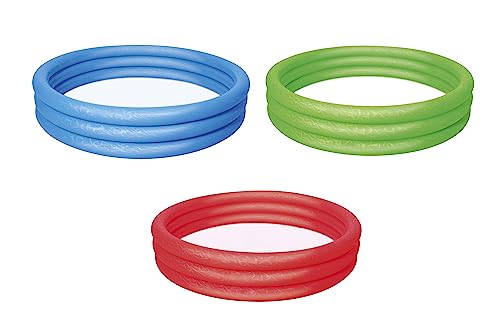 Splash and Play Piscina a 3 anelli 1,52 mx 30 cm colori assortiti (verde/rosso/blu)