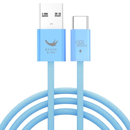 BRAVE BIRD POWER L �V���[�Y (USB Type-A & Type-C) 1m �P�[�u�� �}���[�d�Ή� 15W ���b�V���҂ݍ��� iPhone/MacBook/iPad �Ή� PD3.0 �}���[�d (L1)