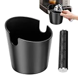 Resistente e durevole: questo battente combina una robusta struttura in ABS con una barra di battuta rimovibile, consentendo un picchiettamento senza polvere che semplifica la gestione dei residui di caffè e avvantaggia coloro che richiedono prestazioni costanti senza ingombro aggiunto durante i loro rituali giornalieri di caffè.