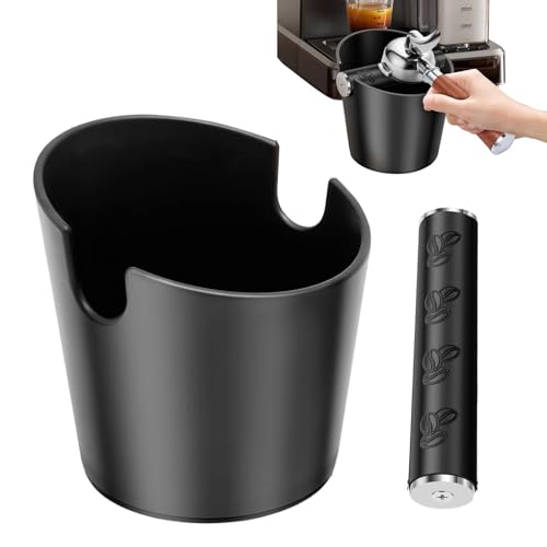 Resistente e durevole: questo battente combina una robusta struttura in ABS con una barra di battuta rimovibile, consentendo un picchiettamento senza polvere che semplifica la gestione dei residui di caffè e avvantaggia coloro che richiedono prestazioni costanti senza ingombro aggiunto durante i loro rituali giornalieri di caffè.
