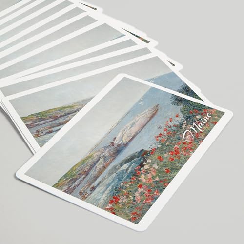 Cartas de Póker Lantern Press Maine Poppies 52 piezas miniatura 5