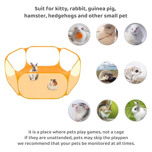 Amakunft barraca de gaiola de animais pequenos, respirável e transparente para animais de estimação