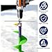 SFNSM Ice Fishing Auger Drill Adapter with 8.2in Metal Plate, Ice Fishing Gear Accessories, Soil Drilling and Digging Project, Fits 1/2