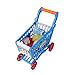 Wózek na zakupy dla dzieci, wózek na zakupy dla dzieci, ekologiczny wózek na zakupy dla dzieci, nietoksyczny dla dzieci dla dzieci Childen(Niebieski z jedzeniem)