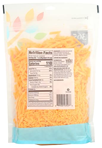 365 By Whole Foods Market, Cheddar Mild Feather Shred, 16 Ounce #TOP1