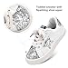 Qimaoo Girls Sneakers Glitter Tennis Shoes Lightweight Non-Slip Running Walking Shoes for Toddler/Little Kid/Big Kid