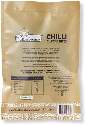 Biltong 500g - Half ORIGINAL Bites & Half CHILLI Bites